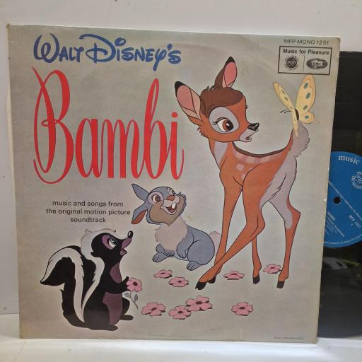 VARIOUS, Walt Disney's Bambi: Soundtrack Recording, MFP 1251, 12" LP