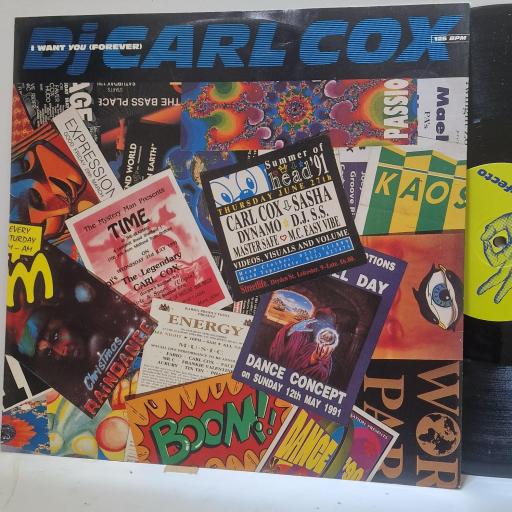 DJ CARL COX, I Want You (Forever), PT 44886, 12" SINGLE