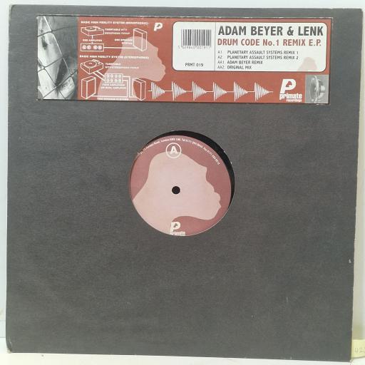 ADAM BEYER & LENK, Drum Code No.1 Remix E.P., PRMT 019, 12" LP