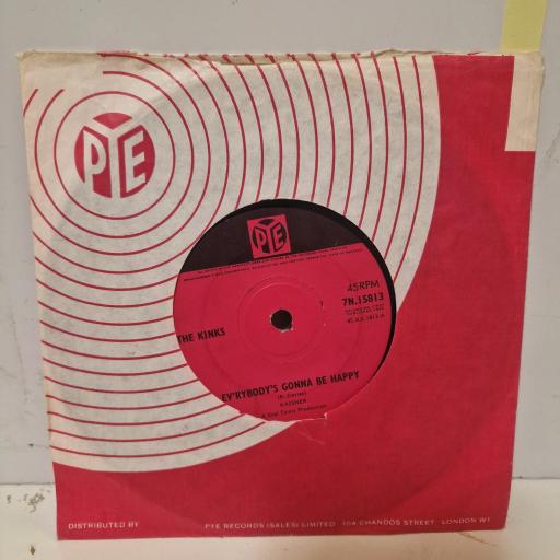 THE KINKS Ev'rybody's Gonna Be Happy 7N.15813 7" SINGLE