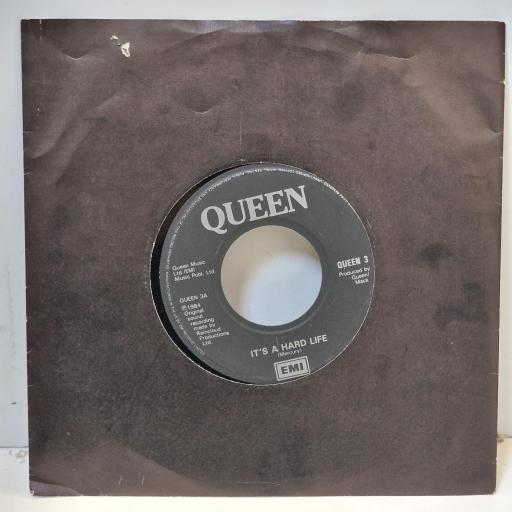 QUEEN, It's A Hard Life, QUEEN 3, 7" SINGLE