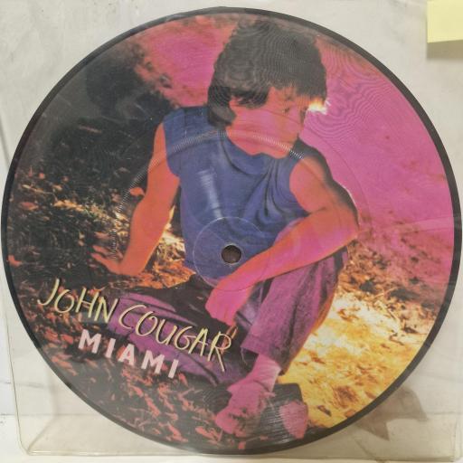 JOHN COUGAR Miami RIVA 20 P 7" PICTURE DISC