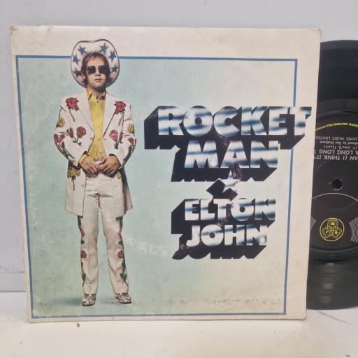 ELTON JOHN Rocket Man (I Think It's Going To Be A Long Long Time) DJX 501 7" SINGLE