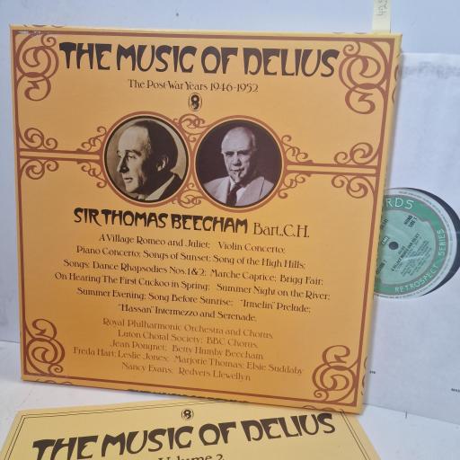 DELIUS SIR THOMAS BEECHAM The Music Of Delius – Volume 2 SHB54 12" BOX SET