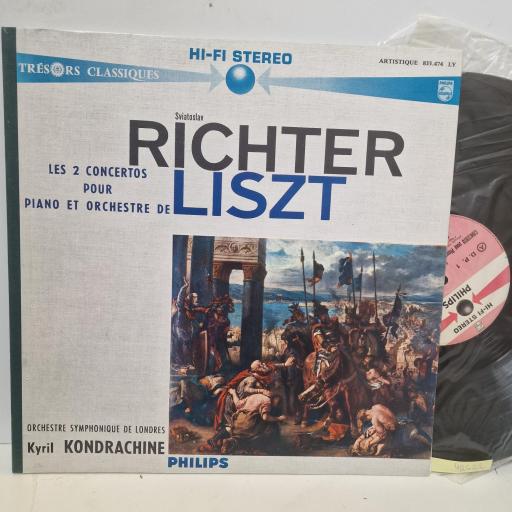 SVIATOSLAV RICHTER – LISZT ORCHESTRE SYMPHONIE DE LONDRES KYRIL KONDRACHINE Les 2 Concertos Pour Piano Et Orchestre 835.474 12" LP