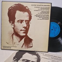 GUSTAV MAHLER NEW YORK PHILHARMONIC LEONARD BERNSTEIN BRUNO WALTER Gustav Mahler 1860-1911 WM38 12” BOX SET