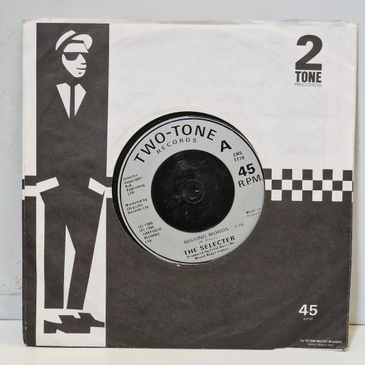 THE SELECTER Missing Words CHS TT10 7” SINGLE