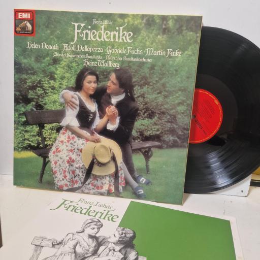 FRANZ LEHÁR HELEN DONATH • ADOLF DALLAPOZZA • GABRIELE FUCHS • MARTIN FINKE CHOR DES BAYERISCHEN RUNDFUNKS • MÜNCHNER RUNDFUNKORCHESTER HEINZ WALLBERG Friederike SLS 5230 12” BOX SET