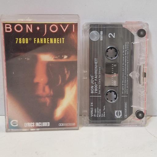 BON JOVI 7800° Fahrenheit VERLC 24 CASSETTE