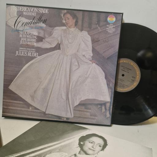 MASSENET FREDERICA VON STADE NICOLAI GEDDA RUTH WELTING JANE BERBIÉ JULES BASTIN AMBROSIAN OPERA CHORUS PHILHARMONIA ORCHESTRA JULIUS RUDEL Cendrillon 79323 12" BOX SET