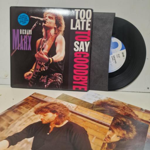 RICHARD MARX Too Late To Say Goodbye MTS 80 7” SINGLE