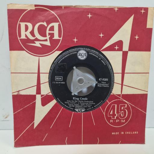 ELVIS PRESLEY With THE JORDANAIRES King Creole 47-9201 7” SINGLE