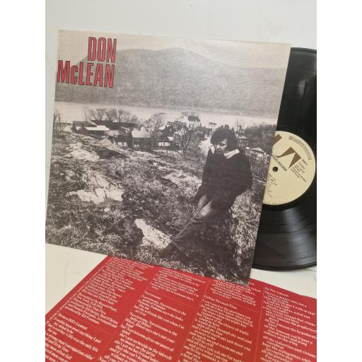DON MCLEAN Don Mclean UAS 29399 12” LP