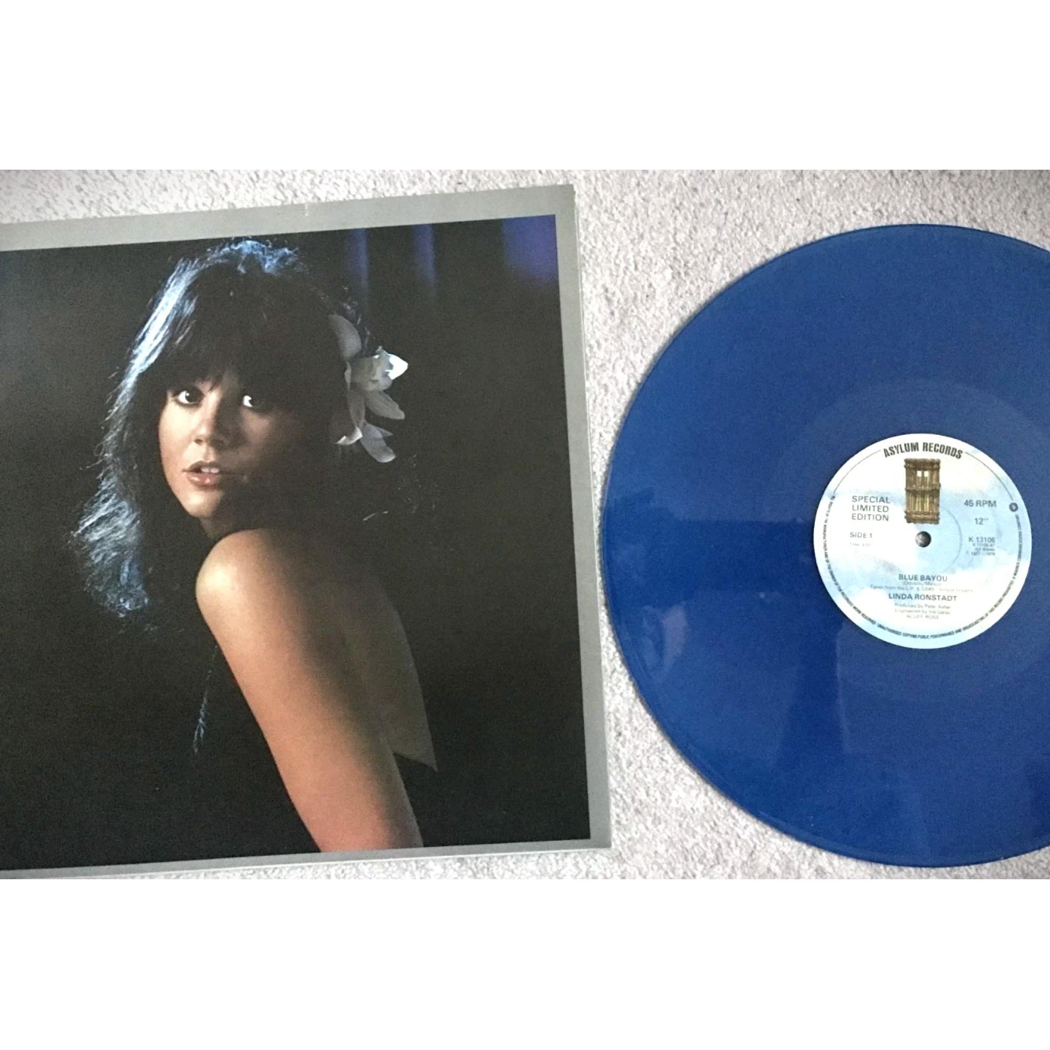 LINDA RONSTADT blue bayou maybe I'm right K 13106 12 inch single ...