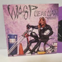 W.A.S.P. Mean Man CLM 521 7” SINGLE purple vinyl