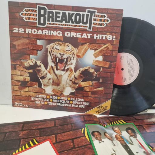 VARIOUS Breakout! (22 Roaring Great Hits!) RTL 2081 12” LP and giant poster