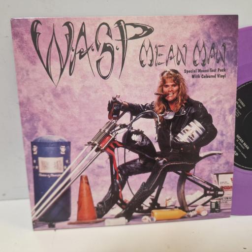 W.A.S.P. Mean Man CLM 521 7” SINGLE purple vinyl