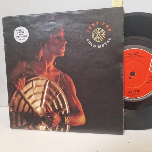 IGGY POP Cold Metal AM 452 7” SINGLE poster sleeve