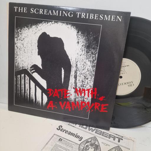 THE SCREAMING TRIBESMEN Date With A Vampyre CA 121 12” EP WITH NEWSPAPER INSERT