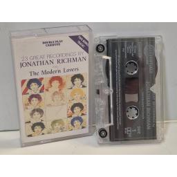 JONATHAN RICHMAN & THE MODERN LOVERS 23 Great Recordings By Jonathan Richman & The Modern Lovers ESDMC 128 CASSETTE