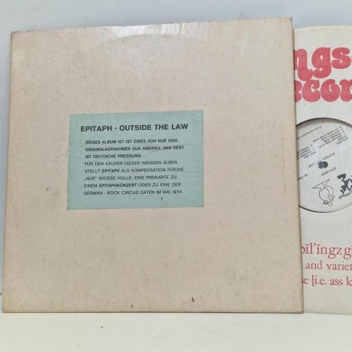 EPITAPH Outside The Law BG-1009 12” LP