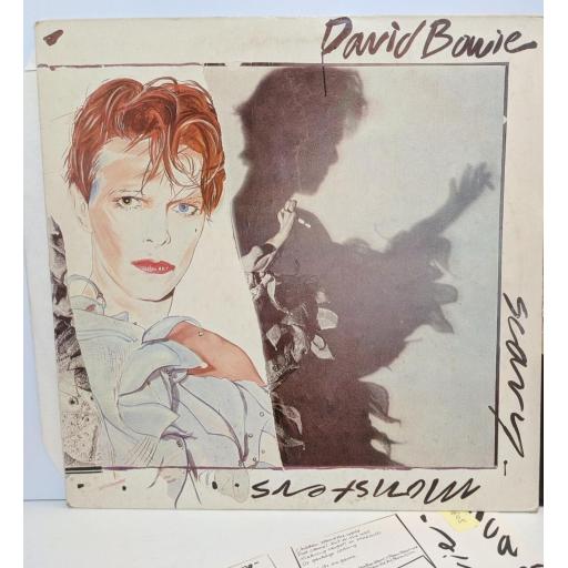 DAVID BOWIE scary monsters PL13647 12" vinyl LP
