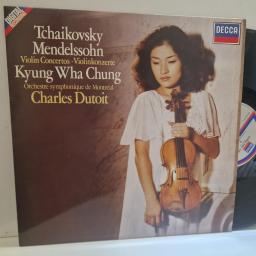 TCHAIKOVSKY MENDELSSOHN, KYUNG WHA CHUNG, ORCHESTRE SYMPHONIQUE DE MONTRÉAL, CHARLES DUTOIT Violin Concertos KSXDC 7558 12” LP