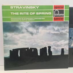 STRAVINSKY MINNEAPOLIS SYMPHONY ORCHESTRA CONDUCTED BY ANTAL DORATI The Rite Of Spring SFL14009 12” LP