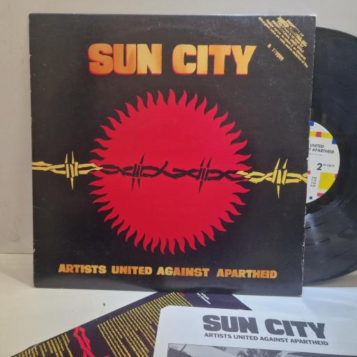 ARTISTS UNITED AGAINST APARTHEID Sun City ST-53019 12” LP