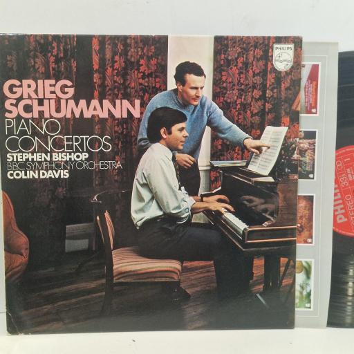 GRIEG SCHUMANN STEPHEN BISHOP BBC SYMPHONY ORCHESTRA COLIN DAVIS Piano Concertos 6500 166 12” LP