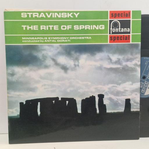 STRAVINSKY MINNEAPOLIS SYMPHONY ORCHESTRA CONDUCTED BY ANTAL DORATI The Rite Of Spring SFL14009 12” LP