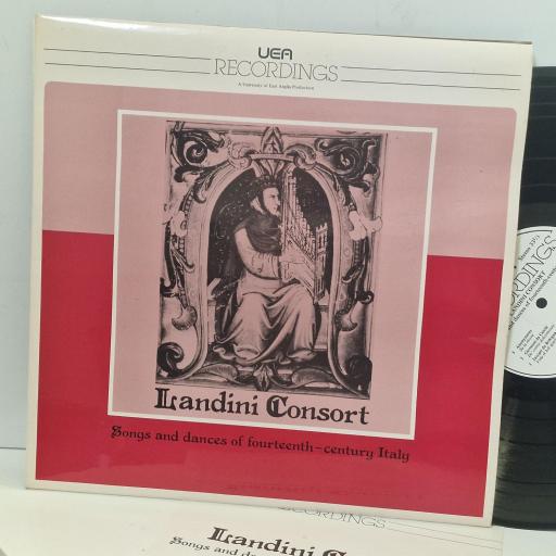 LANDINI CONSORT Songs And Dances Of Fourteenth-Century Italy UEA 78001 12” LP