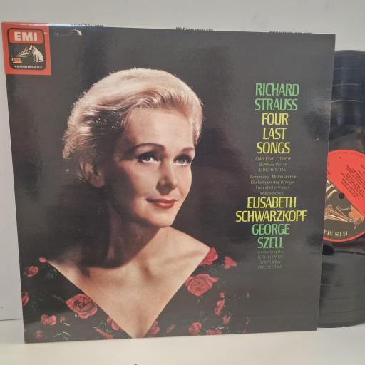 RICHARD STRAUSS ELISABETH SCHWARZKOPF GEORGE SZELL BERLIN RADIO SYMPHONY ORCHESTRA Four Last Songs (And Five Other Songs With Orchestra) ASD 2888 12” LP