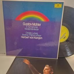 GUSTAV MAHLER CHRISTA LUDWIG BERLINER PHILHARMONIKER HERBERT VON KARAJAN 5. Symphonie / Kindertotenlieder 2707 081 12" BOX SET LP