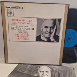 GUSTAV MAHLER BRUNO WALTER CONDUCTING THE COLUMBIA SYMPHONY ORCHESTRA Symphony No. 9 (In Memoriam Bruno Walter) SBRG 72068-9 12" BOX SET LP