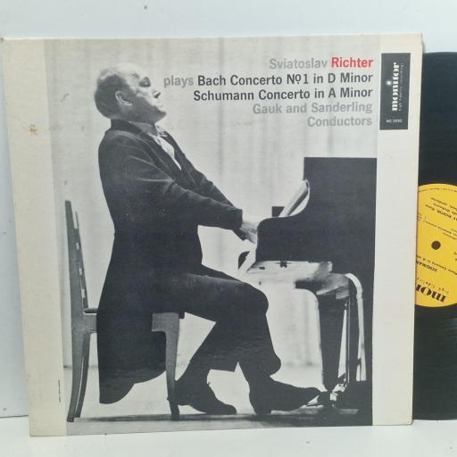 SVIATOSLAV RICHTER Sviatoslav Richter Plays Bach Concerto No. 1 In D Minor / Schumann Concerto In A Major MC 2050 12” LP