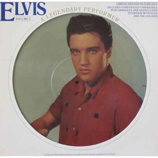 ELVIS volume 3, picture disc, inclues booklet, CPL 1 3078