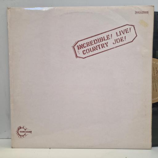 COUNTRY JOE MCDONALD Incredible! Live! VSD 79316 12” LP