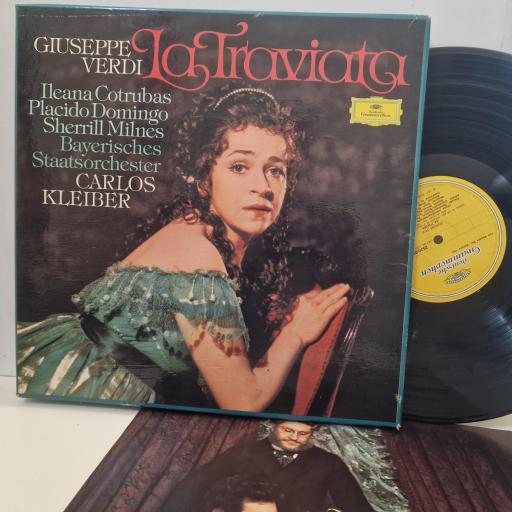 GIUSEPPE VERDI / ILEANA COTRUBAS,PLACIDO DOMINGO SHERRILL MILNES BAYERISCHES STAATSORCHESTER CARLOS KLEIBER La Traviata 2707 103 12" BOX SET