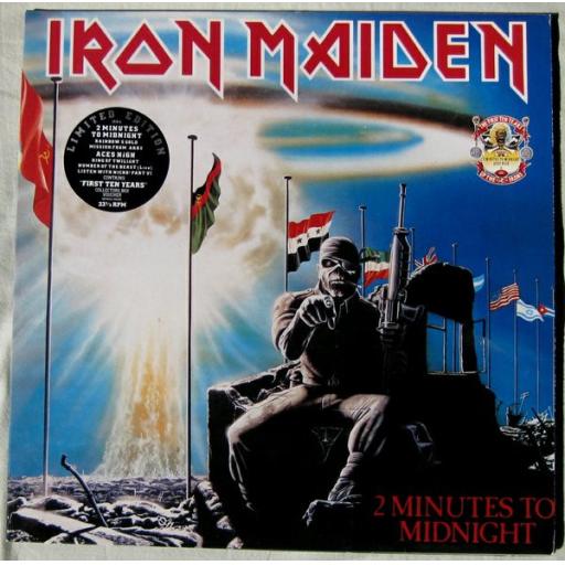 IRON MAIDEN 2 minutes to midnight ACES HIGH, IRN8, 2 X  12" EP/single
