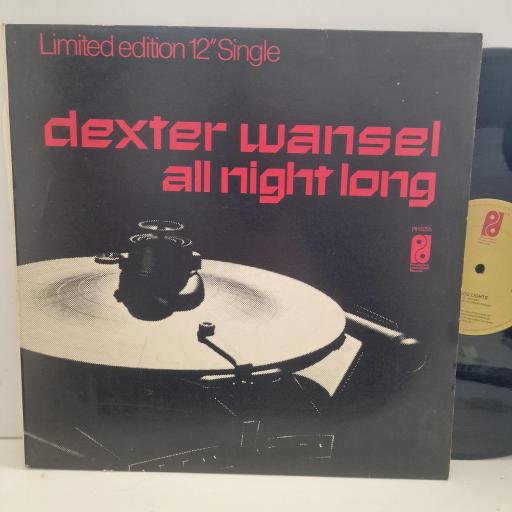 DEXTER WANSEL All Night Long / Disco Lights PIR 6255 12” SINGLE