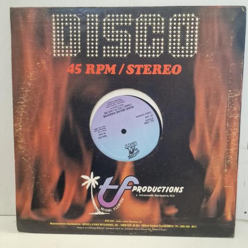 MIAMI SOUND MACHINE I Want You To Love Me EC-103 12” SINGLE