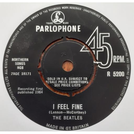 THE BEATLES she's a woman, i feel fine. R5200