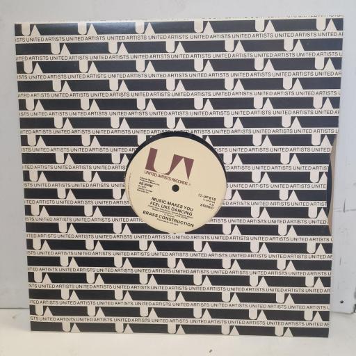 BRASS CONSTRUCTION Music Makes You Feel Like Dancing, SHAKE IT UP 615 12” SINGLE