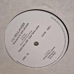 LILI BOULANGER Three Pieces For Violin And Piano 3SLP4A 12” LP