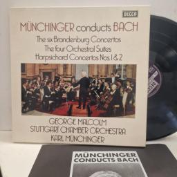 BACH, GEORGE MALCOLM, STUTTGART CHAMBER ORCHESTRA, KARL MÜNCHINGER Münchinger Conducts Bach 14 BB 213-7 5x 12” LP BOX SET
