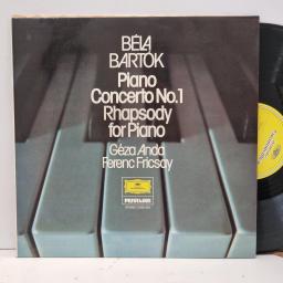 BÉLA BARTÓK Piano Concerto No.1 / Rhapsody For Piano 2535 333 12” LP