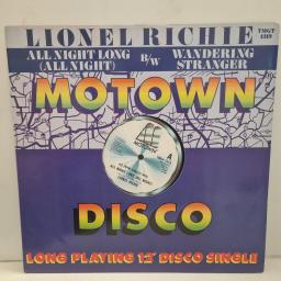 LIONEL RICHIE All Night Long (All Night) / Wandering Stranger TMGT 1319 12” single
