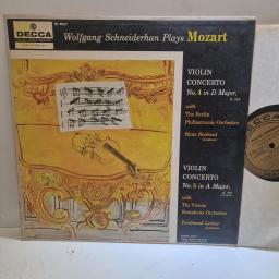 WOLFGANG AMADEUS MOZART, WOLFGANG SCHNEIDERHAN Wolfgang Schneiderhan Plays Mozart DL 9857 12” LP