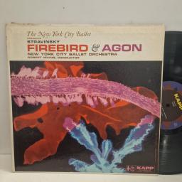 ROBERT IRVING, NEW YORK CITY BALLET ORCHESTRA The New York City Ballet Presents Stravinsky Firebird & Agon KC-9037-S 12” LP
